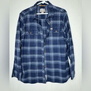 Ariat Womens Rebar Flannel Durastretch Work Shirt Sz XL Button Down Chore Ranch